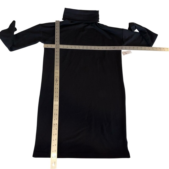 NWT GAP Women’s Shirt Dress Black Turtleneck Long Sleeve Cozy Size XS Tall - Picture 8 of 8